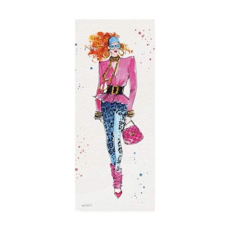 Anne Tavoletti '80S Fashion Ii Color' Canvas Art,10x24